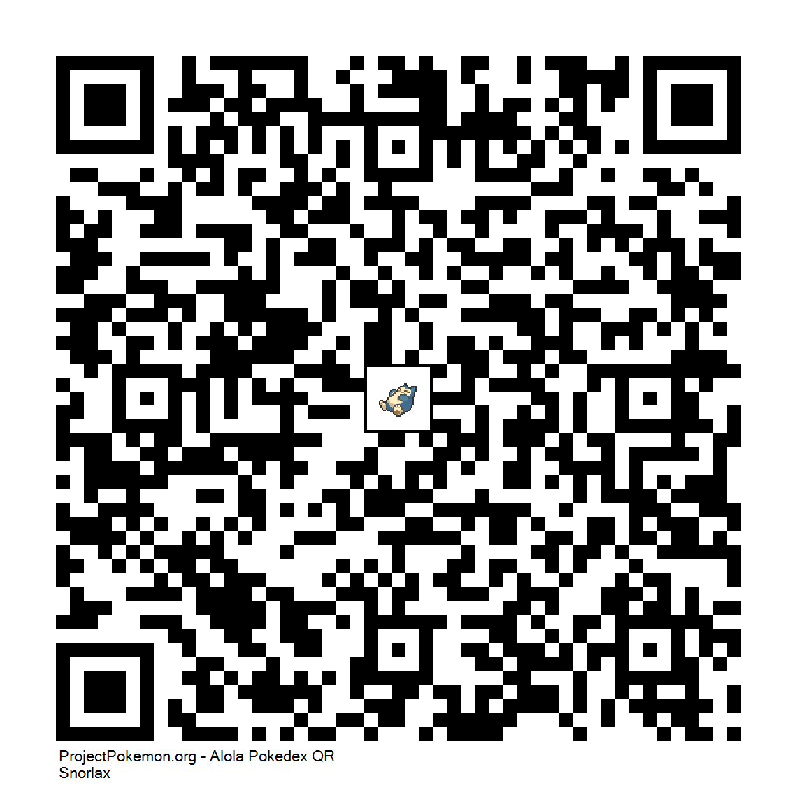 Cdigo QR de Snorlax